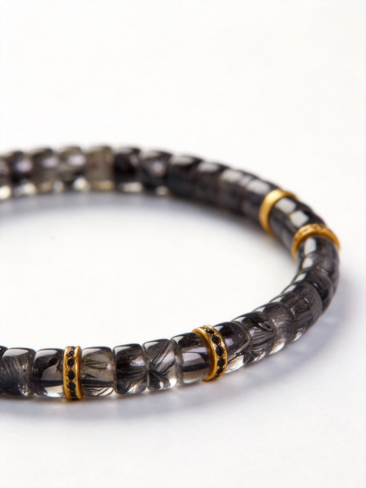 Stormglass Crystal Disc Bracelet