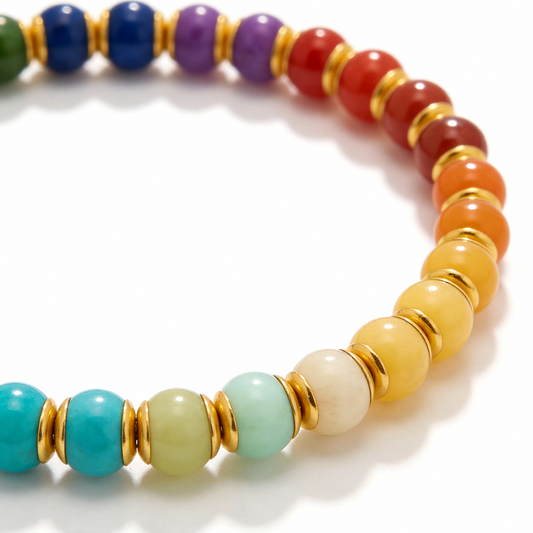 Rainbow Spectrum Multi-Gemstone Bracelet