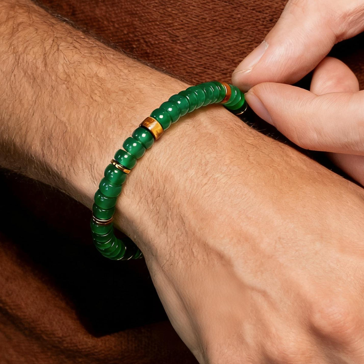 Verdant Grove Sandalwood Bracelet