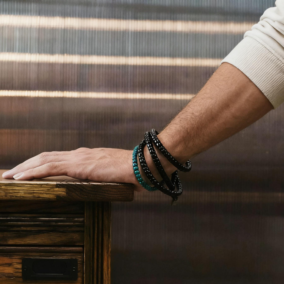 Minimal Turquoise Bead Bracelet