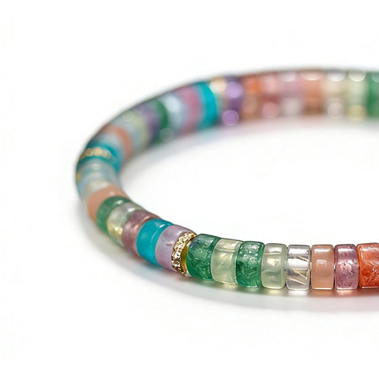 Rainbow Mosaic Crystal Bracelet