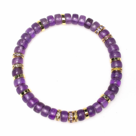Violet Aura Crystal Bracelet