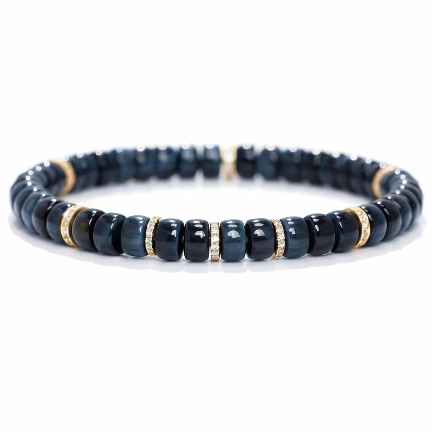 Deep Current Blue Crystal Bracelet