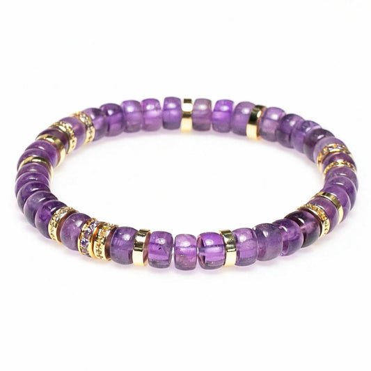 Violet Aura Crystal Bracelet