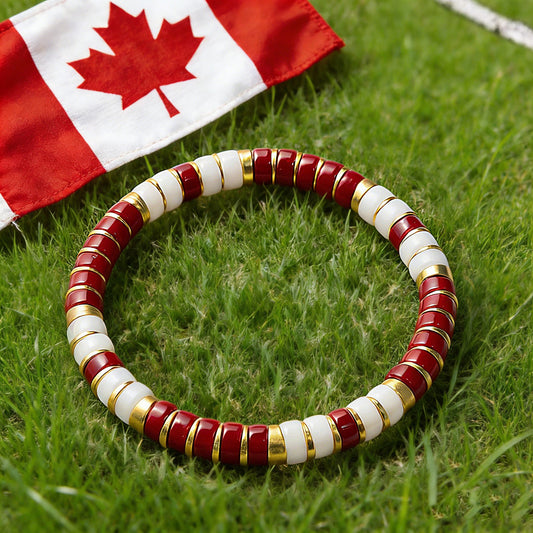 Canada Beaded Bracelet