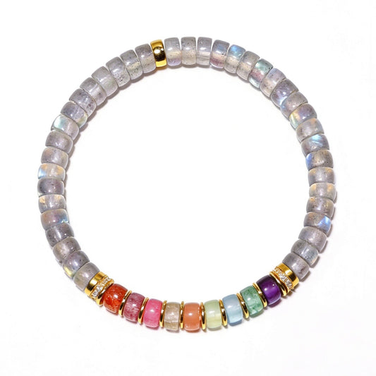 Iridescent Spectrum Crystal Bracelet