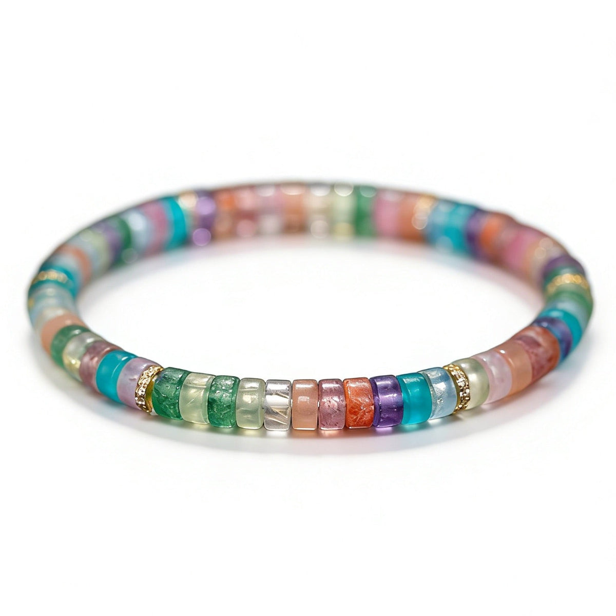Rainbow Mosaic Crystal Bracelet