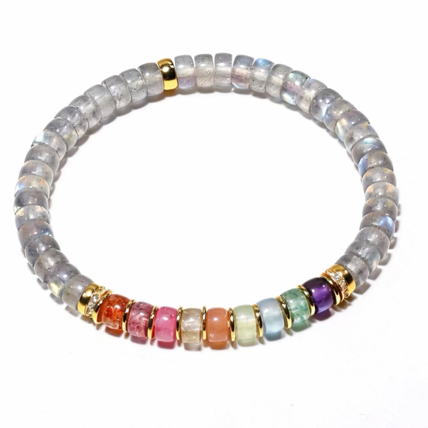Iridescent Spectrum Crystal Bracelet