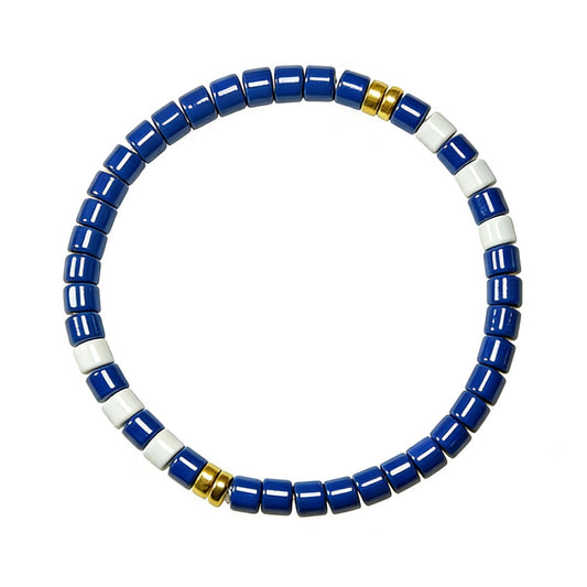 Rainbow Enamel Bead Bracelet